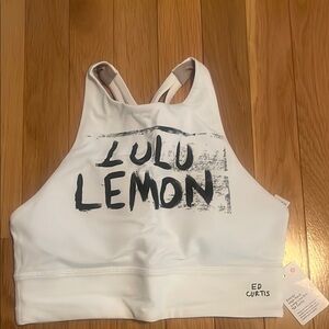 NWT Lululemon Ed Curtis collection White Sports Bra